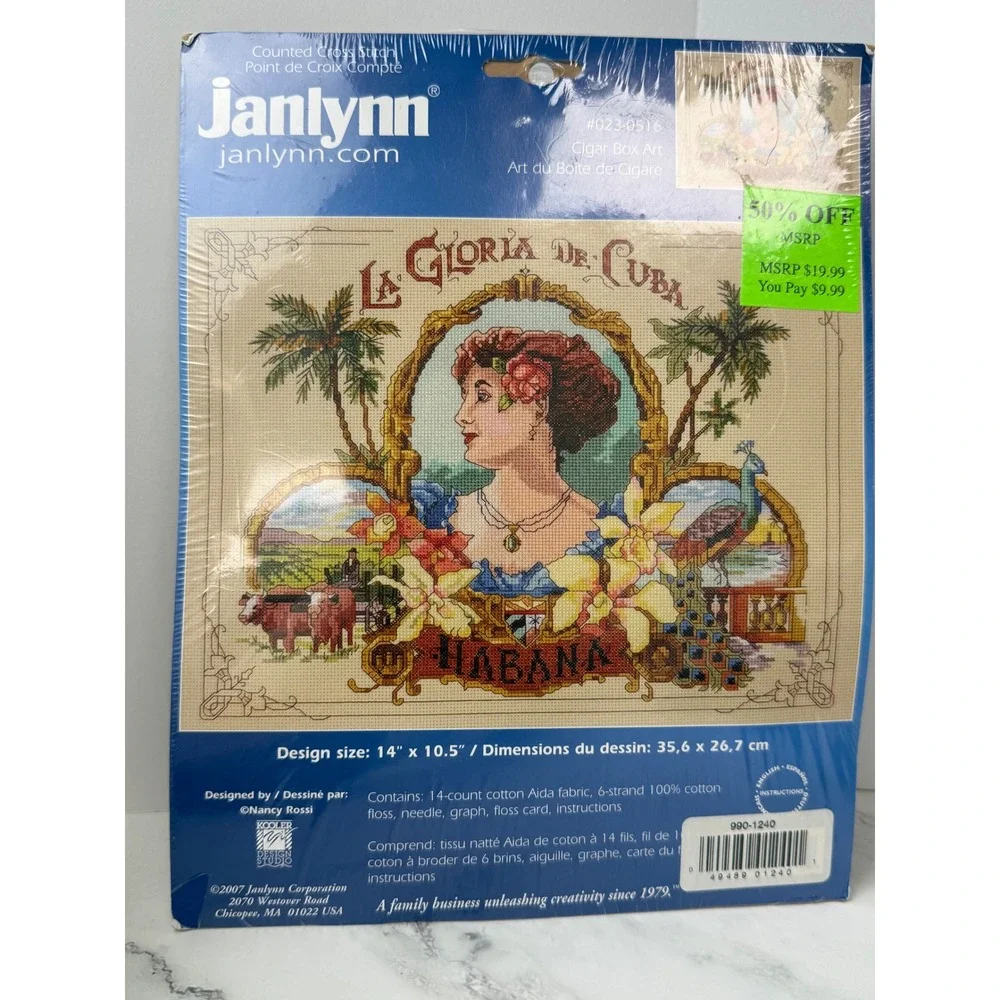 Janlynn Cross Stitch Kit La Gloria De Cuba 14